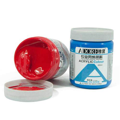 极速雅黛丙烯颜料彩绘专用大桶z装儿童无毒墙绘颜料佛光金色防水