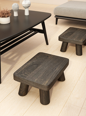 速发日式实木家用坐凳换鞋凳宝板方凳小凳凳小木凳宝矮凳子进门穿