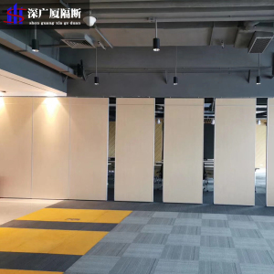 现货速发酒店活动隔断可摺叠推拉吊趟门办公室移动隔断屏风伸缩高