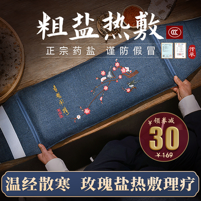 海盐热敷包理疗袋子电加热盐袋艾草艾灸肩颈电热腰部肚子粗盐盐包