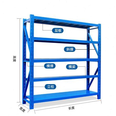 新品货架重型仓库货架家用轻型置物架五金库房中型多层铁架子