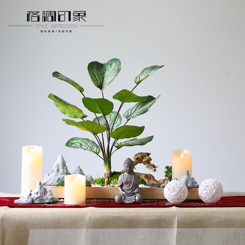 速发绿植植物墙配材配饰塑料假草坪室内外客厅造景装饰花草蕨类