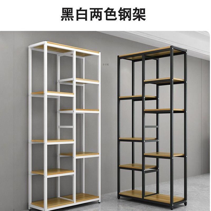 客厅置物架落地花盆架隔断简约书架花架阳台客厅博古架展示架工厂