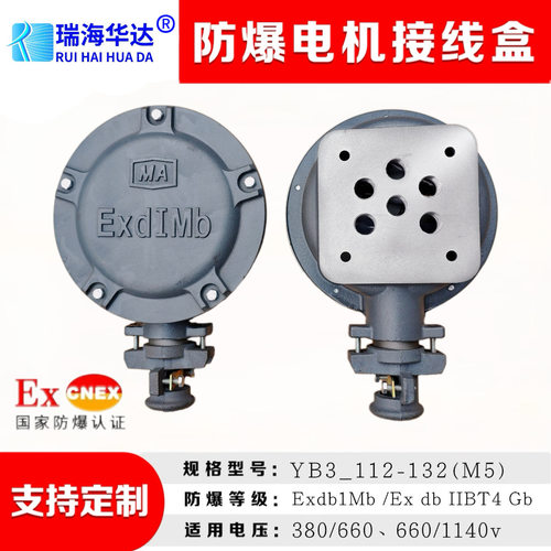 YBX3  YBX4煤矿用防爆电机接线盒 压板式喇叭口