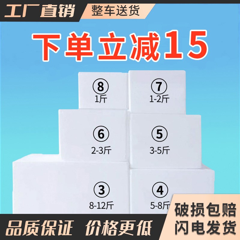 热销保温泡沫箱快递专用养鱼生鲜水果冷藏保鲜箱泡沫R345678号盒图片