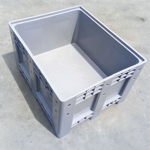 热销塑料卡板箱1k210带盖物料周转箱物流箱 仓库叉车托盘封闭式