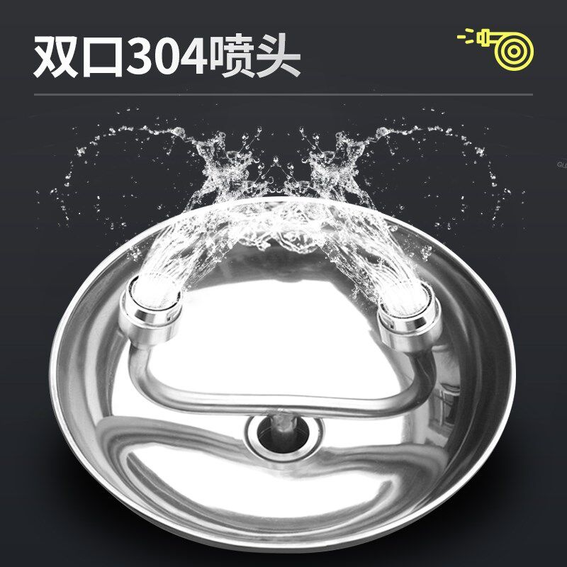 热销304不锈钢紧急喷淋洗眼器工C业验厂复合式冲淋实验室双口洗眼