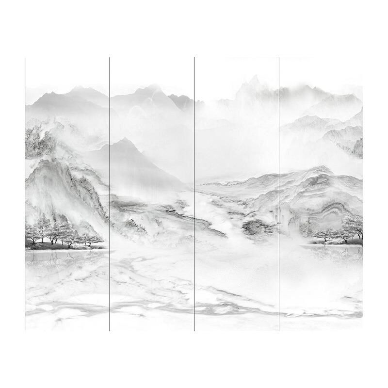 热销岩板电视背景墙 现代简约微晶石大理石客厅大L板 800X2600岩