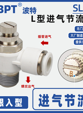 进气节流阀限入型SL4-M3B M5 SC6-01B 8-02 10-03 12-04调速阀L型