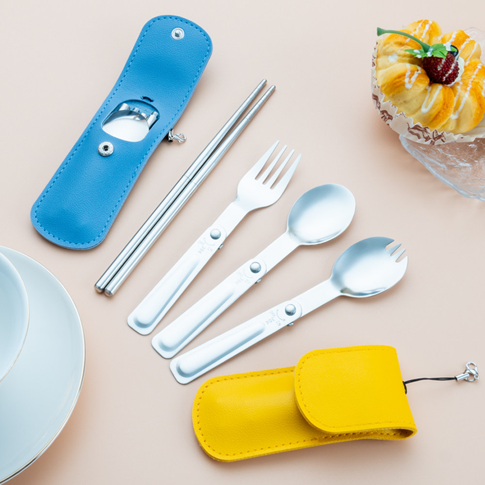 折叠餐具便携装不锈钢304勺筷两件套叉子沙拉勺户外露营礼品餐具,餐饮具,便携/折叠餐具,淘宝优惠券,粉丝福利购,淘宝优惠卷