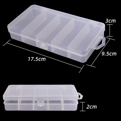 极速Plastic Fishing Box 5 vCompartments Fishing Accessories