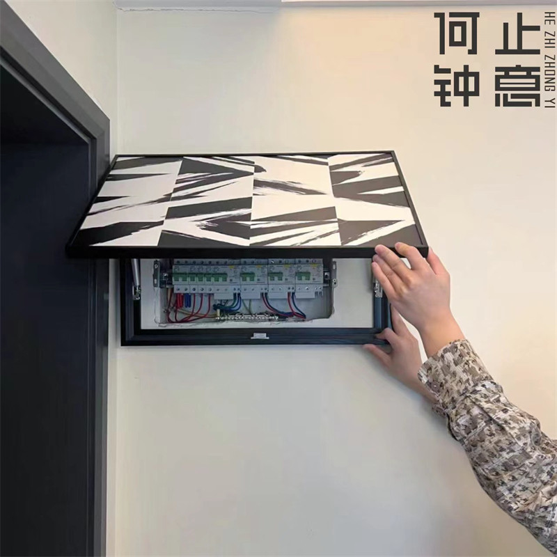 极速何止钟意遮挡画电表箱装饰画现代装饰画