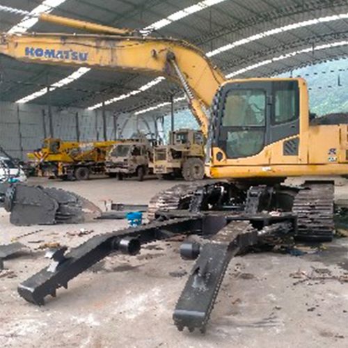 机械化拆卸压车臂 挖掘机改装可旋转压车剪 报废车拆解压车钳