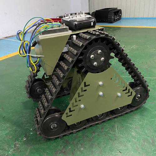 三角履带底盘 橡胶履带底盘总成 小型电动遥控履带底盘厂家轴承