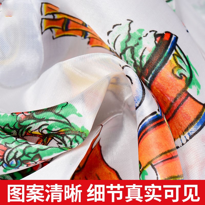 极速藏族哈达八吉祥印花哈达长2.35米 L4排八吉祥印花白色哈达