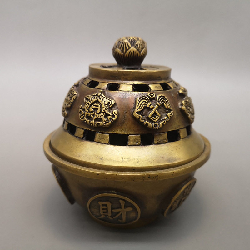 极速渼仿古黄铜l香炉摆件黄铜熏香炉家居装饰摆设铜香炉,金属材料及制品,其他金属制品,淘宝优惠券,粉丝福利购,淘宝优惠卷