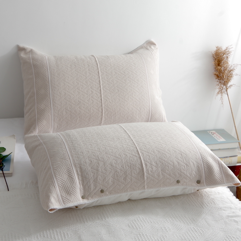 极速.竹纤维冰凉枕巾套s一对装夏季枕头巾可固定防滑不脱落半包裹