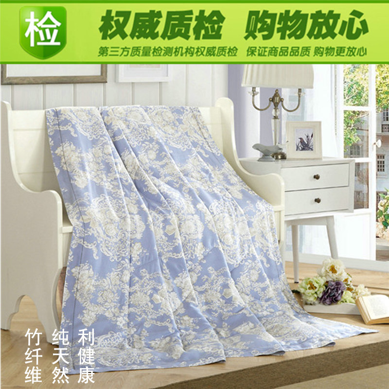 新品梦狐竹纤维毛巾被夏季毛巾毯子E纯棉夏凉被单人双人空调被透
