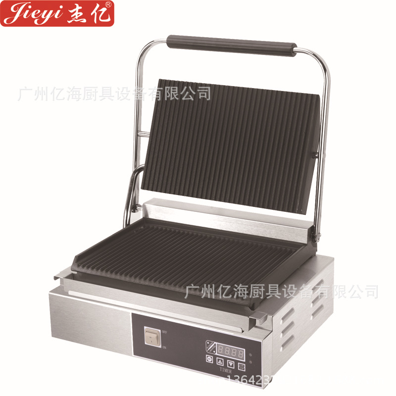 极速杰亿数字单h压板电扒炉FY-811E-D单压板全坑扒炉 铜锣烧炉压