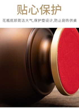 极速供桌b上的花瓶铜供佛花瓶家用上供奉寺庙插花花瓶佛前佛具用