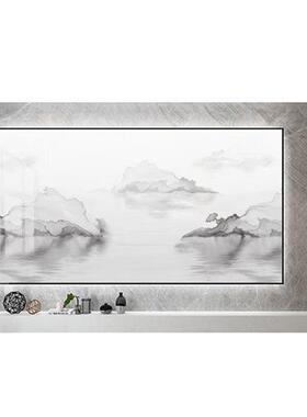 极速悬空岩板背景墙1200x240u0电视墙木瓷栅石M墨连纹格砖800x260