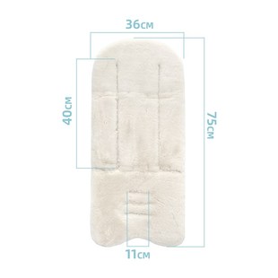 Fur Seat Cushion 极速Soft PBaby Rabbit Winter Stroller Faux