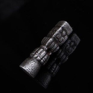 极速手工制作复古n仿陨铁印章摆件挂件手工天铁托甲藏印