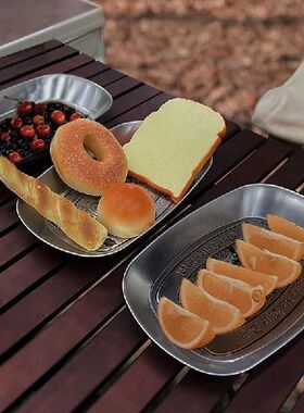 极速Outland Camping Fruit Plate EuropeanK Retro Tinplate Pla