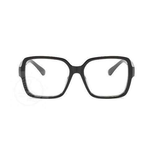 极速。Large frame transparent spectacle frame aRnti blue lig