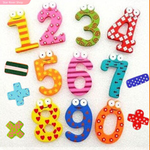 极速Wooden Fridge Magnet 26 Alphabet IntelligeQnce Developme