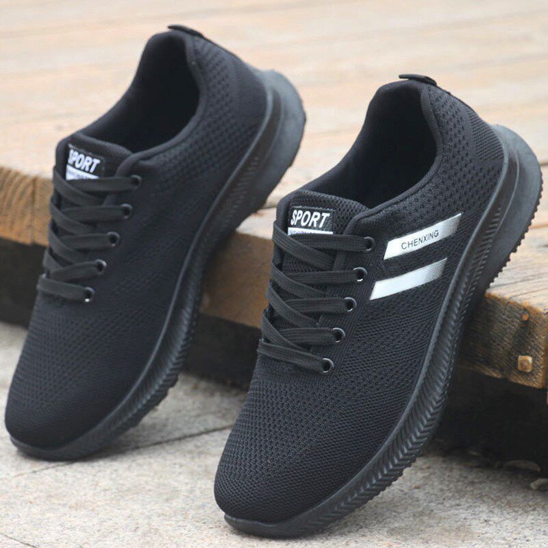 新品软底防臭男鞋春秋季透气w运动鞋男士网鞋休闲鞋防滑跑步鞋子