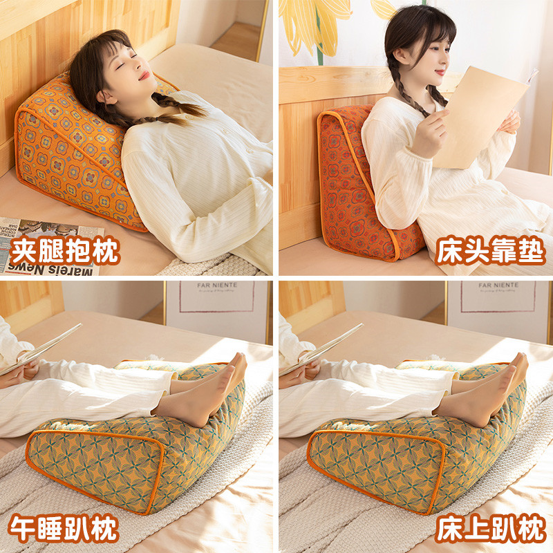 极速三层纱靠枕床头靠q垫女生床上看书腰枕榻榻米腰靠宿舍学生软