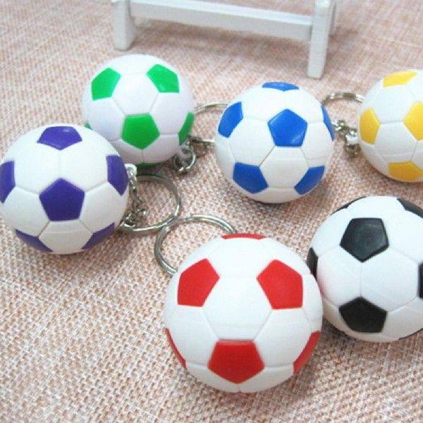 极速2 Pcs Keychain Higsh Hardness Pendant Accessory Soccer
