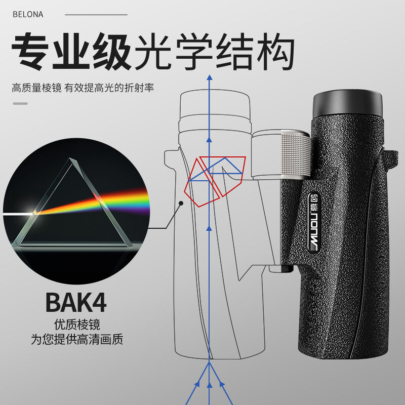 极速慕鸥b(MUOU)充氮防水双筒望远镜P系列10X42高清高倍微光夜视