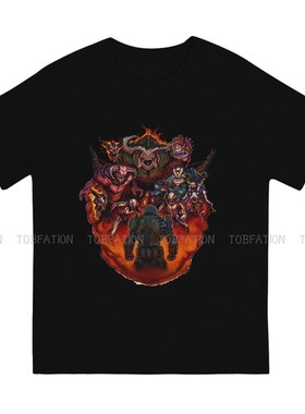 极速Doom Slayier Game Fight Like Hell  T Shirt Classic Graph