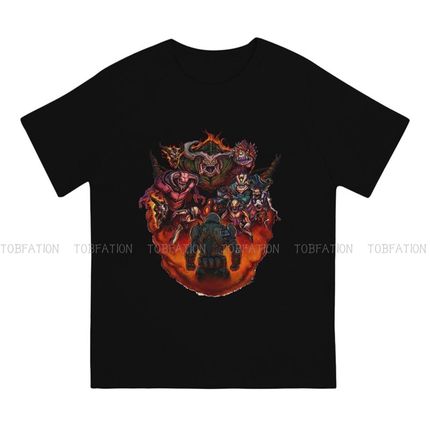 极速Doom Slayier Game Fight Like Hell  T Shirt Classic Graph