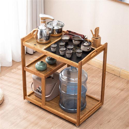 极速小茶几功夫茶台泡茶桌茶水柜移动带轮客厅家R用茶具套组烧水