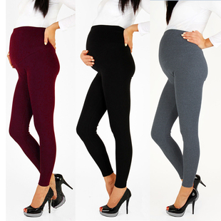 极速Pregcnant Women Soft Maternity Leggings Pregnancy Pants