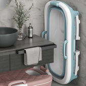 极速厂家访客浴缸泡澡桶折叠浴桶塑料洗澡桶带盖子浴Y盆洗澡盆家