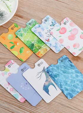 极速4Pcs Cute RkFID Anti-degaussing Bank Card Holder ID Card