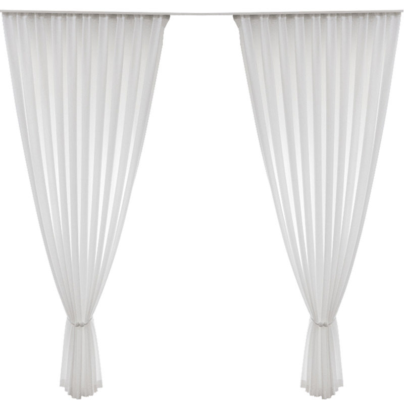 极速Solid eWhite Tulle Sheer Window Curtains for Living Room