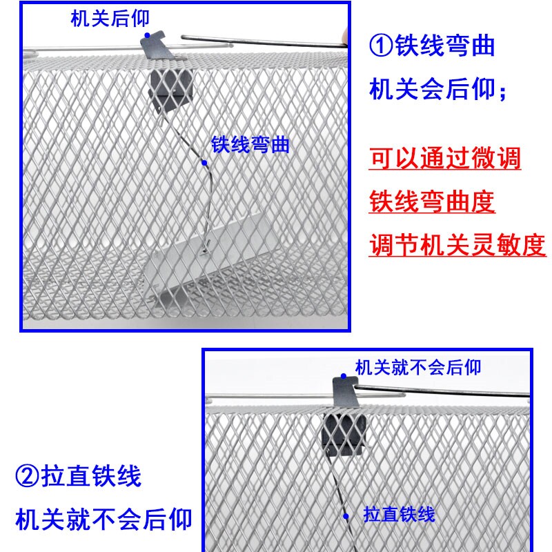 极速通道式捕鼠笼捕鼠神器老鼠夹捉鼠器诱鼠器.双门老鼠笼