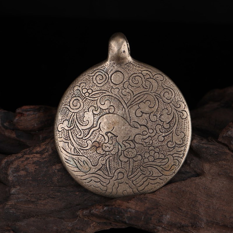 极速手工制作j吐宝鼠九宫八卦牌腰带吊坠满咒点九宫牌