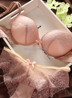 极速Fashion fashion lace sexy thin deeIp V-neck push up unde