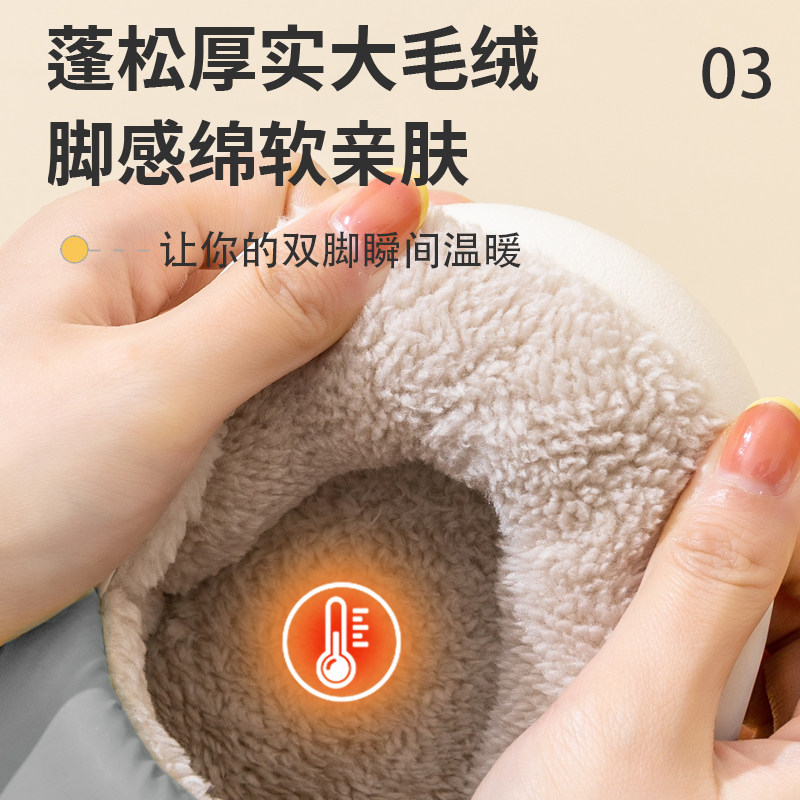 极速Plus Size Houmse man Warm slippers men Winter for home