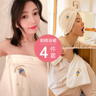 极速浴巾家d用女可穿可裹非纯棉吸水速干不易掉毛巾大浴裙薄夏202