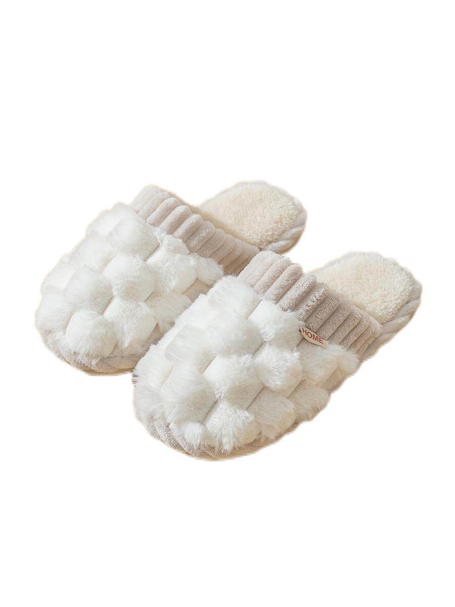 极速Buy 1 Get 1 FREE winter couple Fslippers men women home