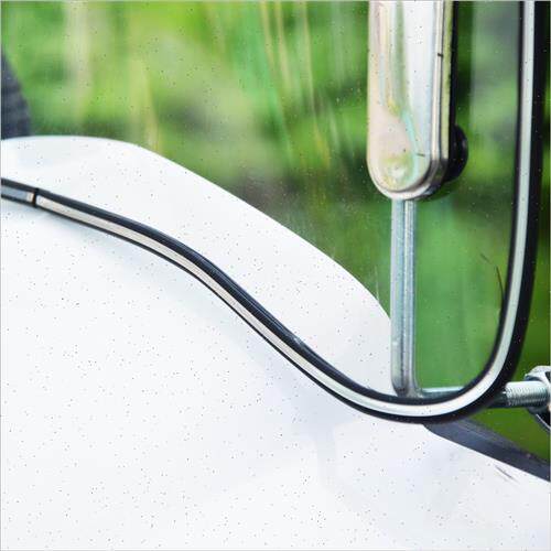 极速摩托车前挡风玻璃pc电动车挡风板电瓶车加厚前挡W风通用挡雨