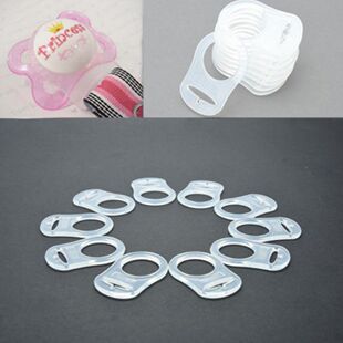 极速10pcs/set Baby Dummy Pacifier DHolder Clip Clear Silicon