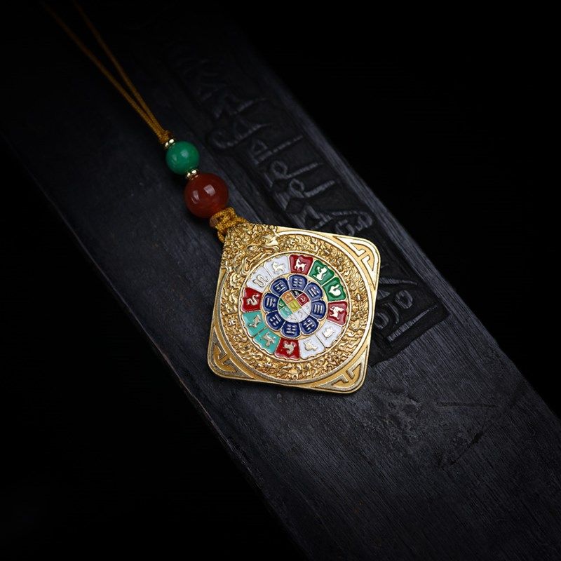 极速特殊模板纯h黄铜支巴扎九宫八卦牌腰牌包挂车挂项链钥匙挂吊